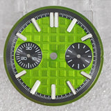 30MM VK64 Dial 2 Eyes luminous dial Green Yellow Orange Black Blue White