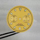 32.5mm Speedmaster VK64 Dial for quartz movement green luminous 2 eyes
