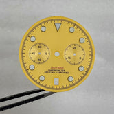 32.5mm Speedmaster VK64 Dial for quartz movement green luminous 2 eyes