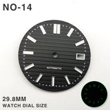 29.8MM Nautilus Dial for Miyota 8215 ETA 2836 2813 green luminous watch part