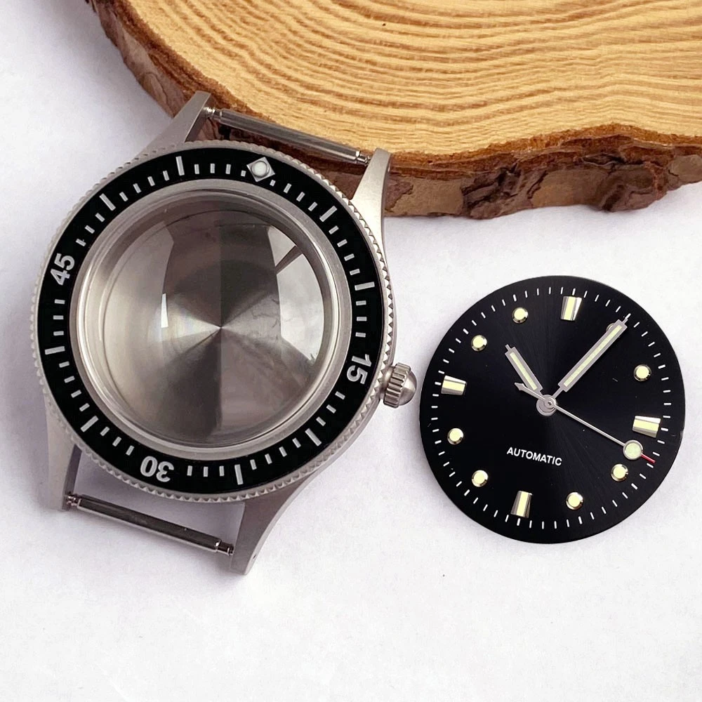 40MM Fifty Fathoms Case For NH35 34 36 etc ETA2824 PT5000 Sterile Ghost Series Sapphire  Accessories Waterproof Accessories