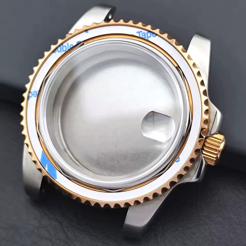 Bidirectional rotating bezel Watch Case 40.5MM Submariner / GMT Yacht sapphire glass two-way rotating  for NH34/NH35/NH36 38