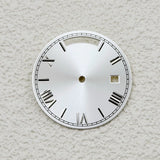 Sterile Miyota 8285 dial Roman Number 31MM Sunburst dial no lume