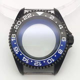 42MM Pvd Black Submariner Watch case Diver Mod Accessary Double Domed sapphire for NH35 34 36 38 etc 10Bar