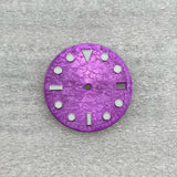 Submariner Dial 28.5mm green luminous dial fit nh35 movement Flashy Colorful