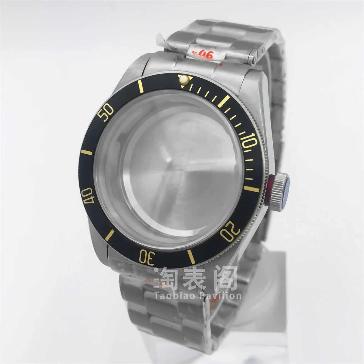 41mm Black Bay Watch case for NH35 36 ETA2824 PT5000 movement,Domed sapphire 10ATM