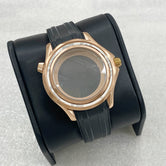 41Mm modified Seamaster 300 rose gold case sapphire glass suitable for nh35 movement case