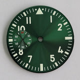39mm Dial For 6497 6498 substitute large pilot dial Sterile green luminous