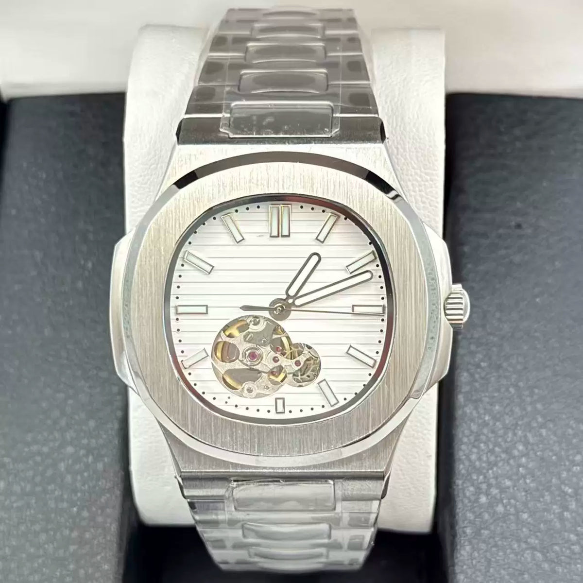 41mm Skeleton Nautilus Watch Miyota 8N24 movement Sapphire 5ATM Dress