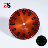 Premium Watch Dial Sunburst No date window 28.5mm hollow marker 60C luminous modification for NH35 / Miyota T9015/ ETA2824 PT5000