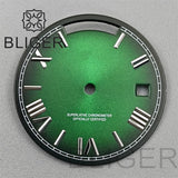 29MM Miyota 8285 Dial Roman numeral Sunburst dual calendar scale dial modified