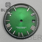 29MM Miyota 8285 Dial Roman numeral Sunburst dual calendar scale dial modified