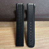20mm High Quality Rubber Band Seamaster 150/300  Strap AT150 Gold Pin Captain Bumblebee Diver band