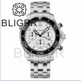 41MM Quartz VK63 Seamaster Chronograph  Sapphire Glass Green Luminous 5ATM