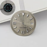 31mm / 29mm Land-Dweller Dial honey comb texture for Nh35 movement green luminous with hands
