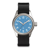 36mm Quartz Titanium Pilot Watch Japanese sweep second movement VH31 sapphire 10Bar