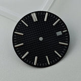 Full Sterile 31.8mm Waffle Dial green luminous dial for NH35 mechanical movement PRX Royal Oak AP etc