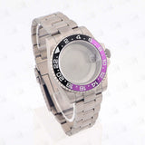 Titanium Watch Case Submariner Yacht master GMT 40mm Titanium Strap Modified Accessories Fit NH34 35 ETA2824 PT5000 Movement