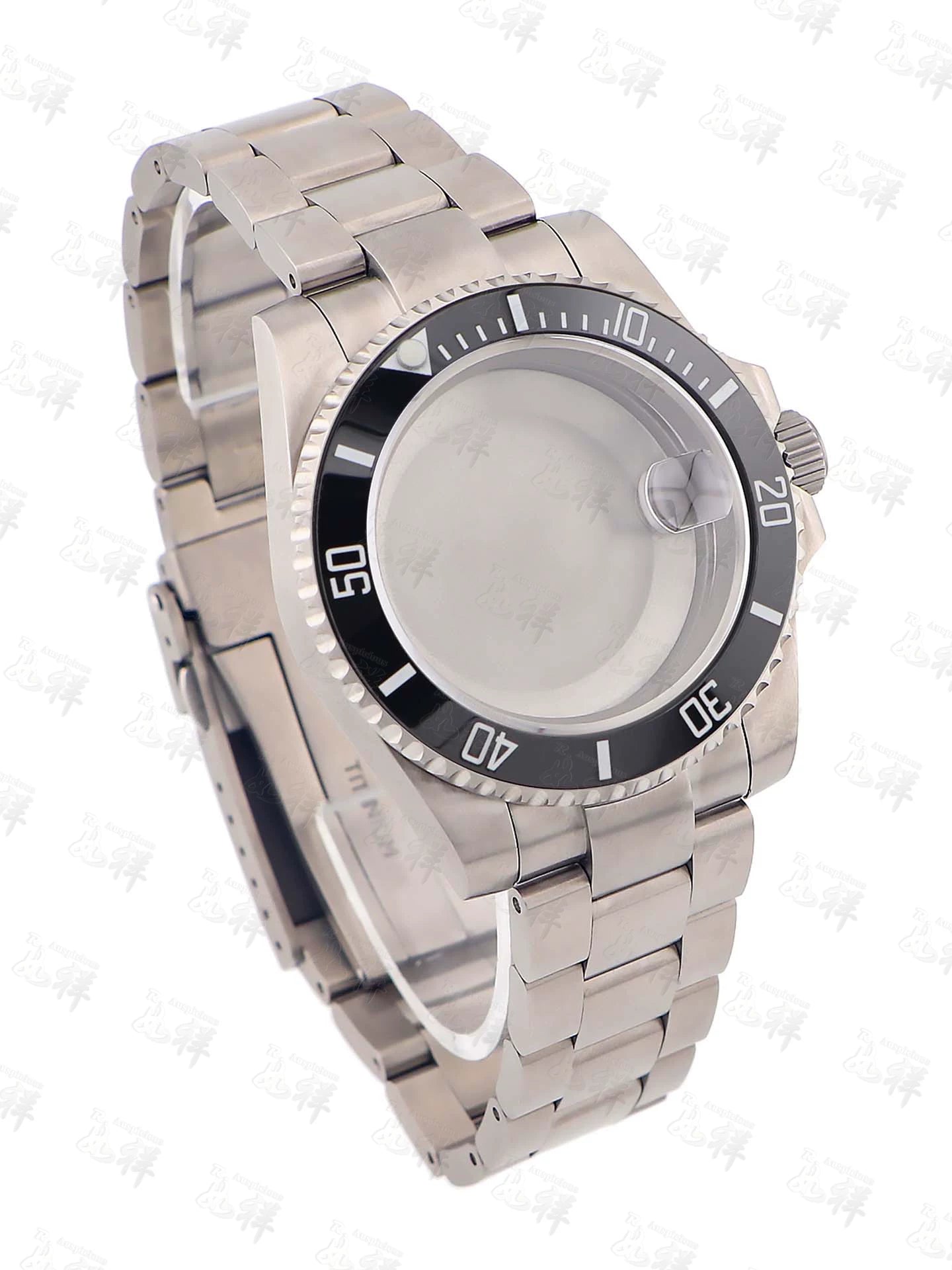 Titanium Watch Case Submariner Yacht master GMT 40mm Titanium Strap Modified Accessories Fit NH34 35 ETA2824 PT5000 Movement