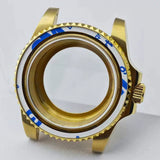 Bidirectional rotating bezel Watch Case 40.5MM Submariner / GMT Yacht sapphire glass two-way rotating  for NH34/NH35/NH36 38