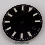 Sterile 29mm Watch Dial ETA2824 PT5000 NH35 Calendar Window Accessories Green Luminous 60 number
