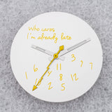 NO Date Window Dial Who Cares I'm Already Late for NH35 movement 28.5mm Green Lume Hands