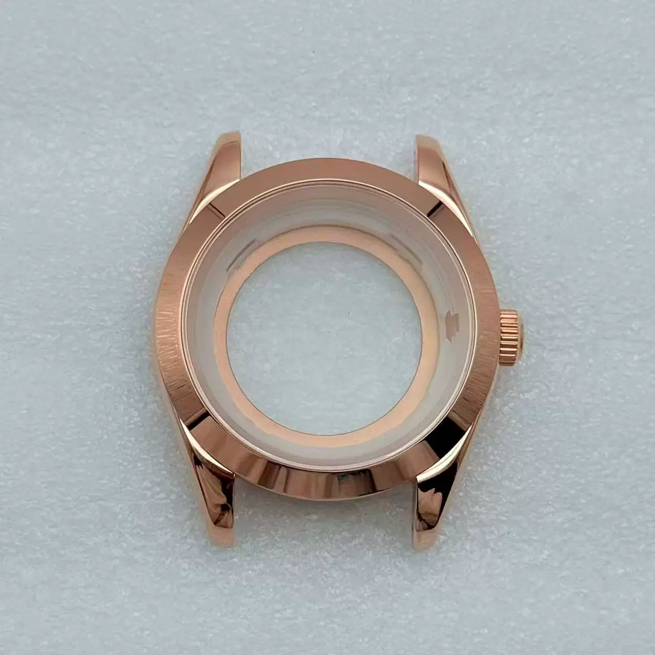 MIyota 8285 watch case Smooth bezel fluted diamond sapphire 316 stainless steel 31mm dial 10ATM