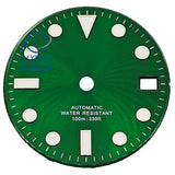 28.5MM Submariner Dial sunburst Blue luminous NH35 NH34 ETA2824 PT5000 Miyota8215 ST2130