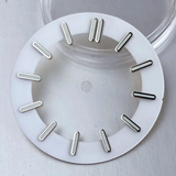 29MM skeleton watch dial Transparent fits NH35 NH38 NH70 NH71 NH72 green luminous nails