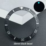 Ceramic SUB bezel carbon brazing pattern ceramic ring luminous ceramic ring original water ghost ring modified bezel