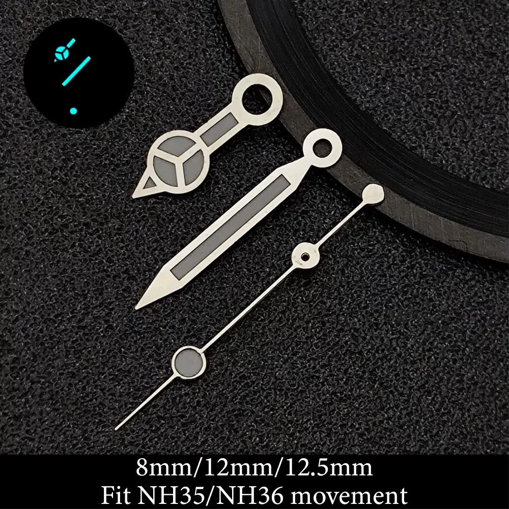 28.5mm Deep Sea Dials 43mm James Cameron Watch Case Hands set For Japan NH35 Sapphire Glass 10bar