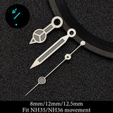 28.5mm Deep Sea Dials 43mm James Cameron Watch Case Hands set For Japan NH35 Sapphire Glass 10bar