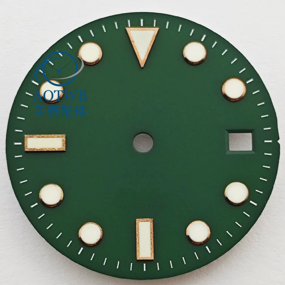 28.5MM Matte Dial dial luminous NH35 NH34 ETA2824 Miyota8215 ST2130 sub style