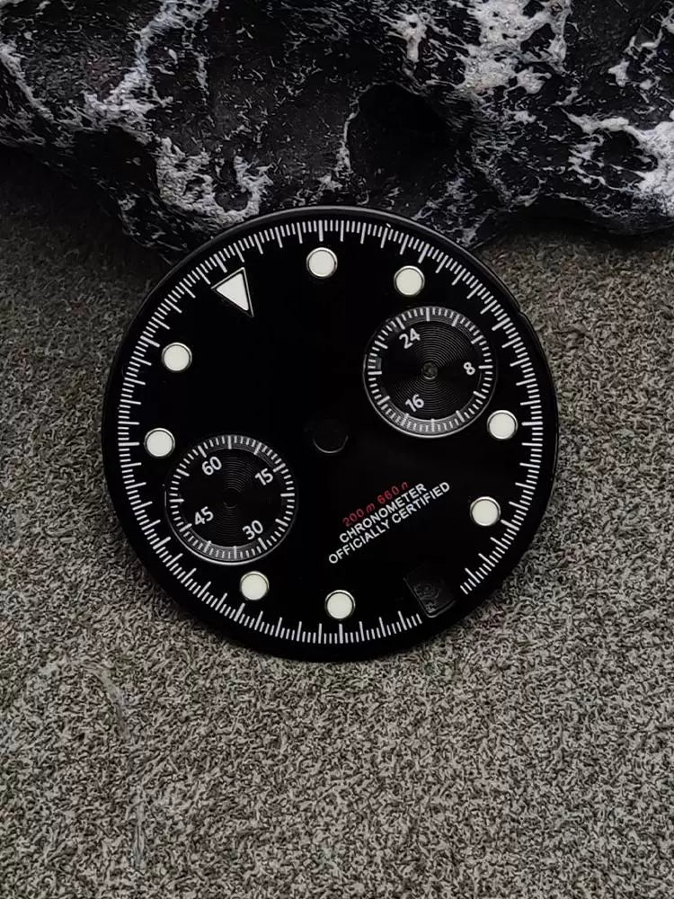 29.5MM Dial for VK64 movement luminous Chronograph quartz 2 eyes 29.5MM Dial for VK64 movement luminous Chronograph quartz 2 eyes