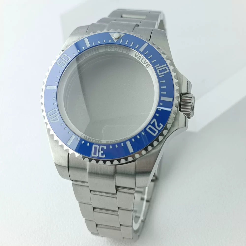 James Cameron Watch Case Ghost King case 43.5MM new modified NH35 NH36 PT5000 ETA2824waterproof sapphire glass 316L suitable for NH35 NH36 mechanical movement