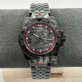 40MM Skeleton Yacht-Master Watch Automatic NH72 hollow movement green luminous sapphire10 Bar