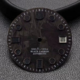 Balck Carbon fiber dial 28.5MM for NH35 / NH34 / miyota 8215 /ETA 2824 PT5000