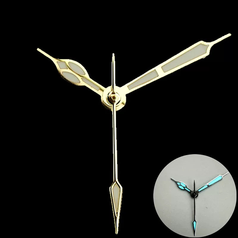 NH35 movement watch Hands Gold silver green / ice blue light suitable for NH35 36 34 movement 8x12x12mm