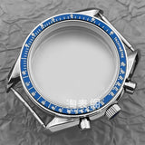 Mineral Crystal Speedmaster Watch Case 40mm Stainless Steel Polished VK63 Movement Domed 5ATM