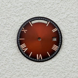 Sterile Miyota 8285 dial Roman Number 31MM Sunburst dial no lume