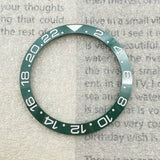 GMT Bezel Insert aluminum bezel 38mm x 30.6mm for GMT MASTER etc case pepsi