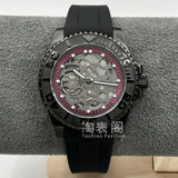 40MM Skeleton Yacht-Master Watch Automatic NH72 hollow movement green luminous sapphire10 Bar