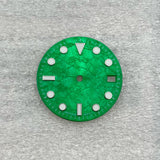 Submariner Dial 28.5mm green luminous dial fit nh35 movement Flashy Colorful