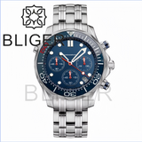41MM Quartz VK63 Seamaster Chronograph  Sapphire Glass Green Luminous 5ATM