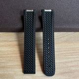 20mm High Quality Rubber Band Seamaster 150/300  Strap AT150 Gold Pin Captain Bumblebee Diver band