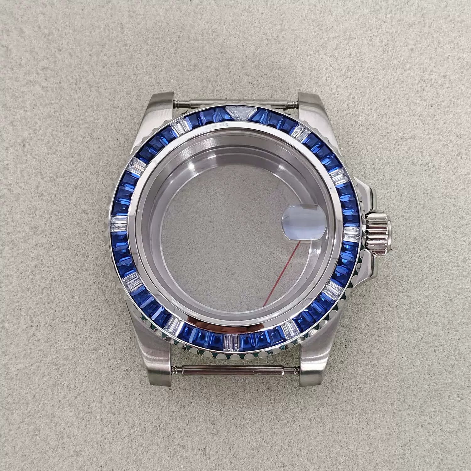 Diamond Bezel Submariner Watch Case  GMT Case 40mm stainless steel for Japanese NH35/36 movement 10Bar
