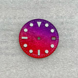 Submariner Dial 28.5mm green luminous dial fit nh35 movement Flashy Colorful