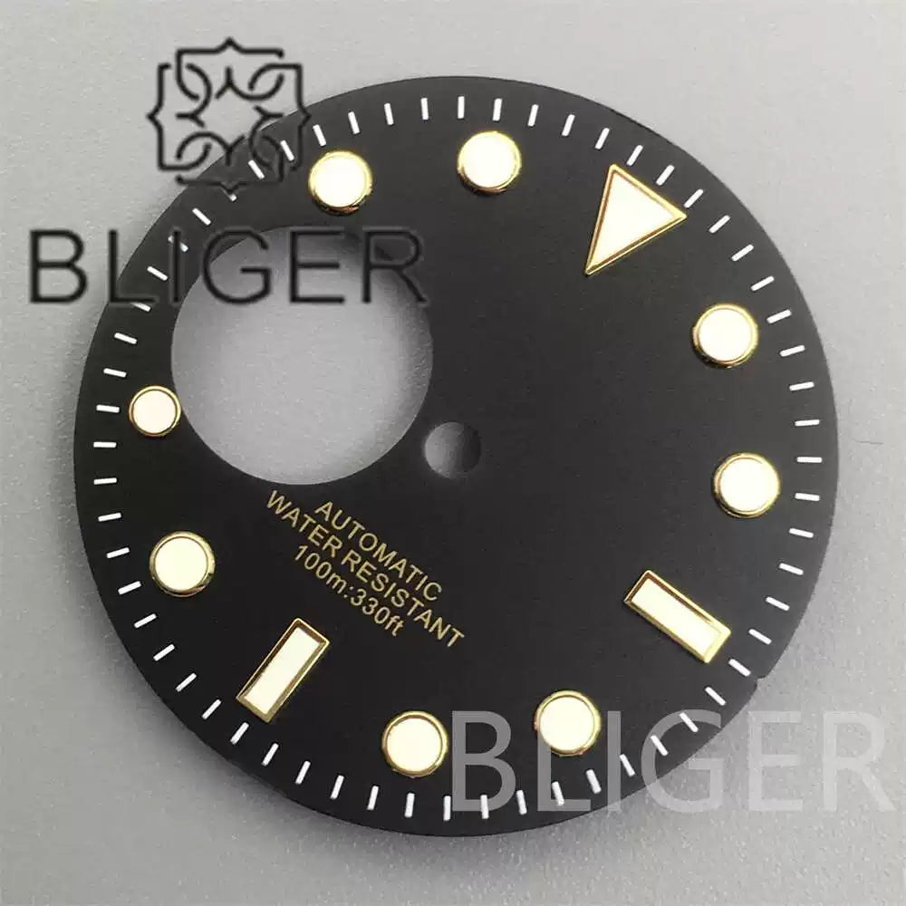 New green luminous NH38 dial 29mm for NH38 automatic movement watch accessories