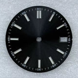 28.5mm double nail Dial with number minute mark Green luminous for NH35 movement