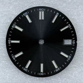 28.5mm double nail Dial with number minute mark Green luminous for NH35 movement